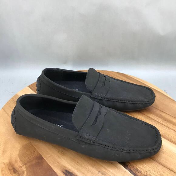Bruno Marc Driving Loafers Mens 11 Black Faux Leather Slip On Casual Shoes‎ - Picture 1 of 8